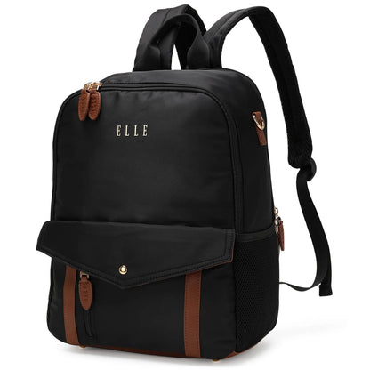 Luxe Journey 18L Twill and Vegan Leather Backpack