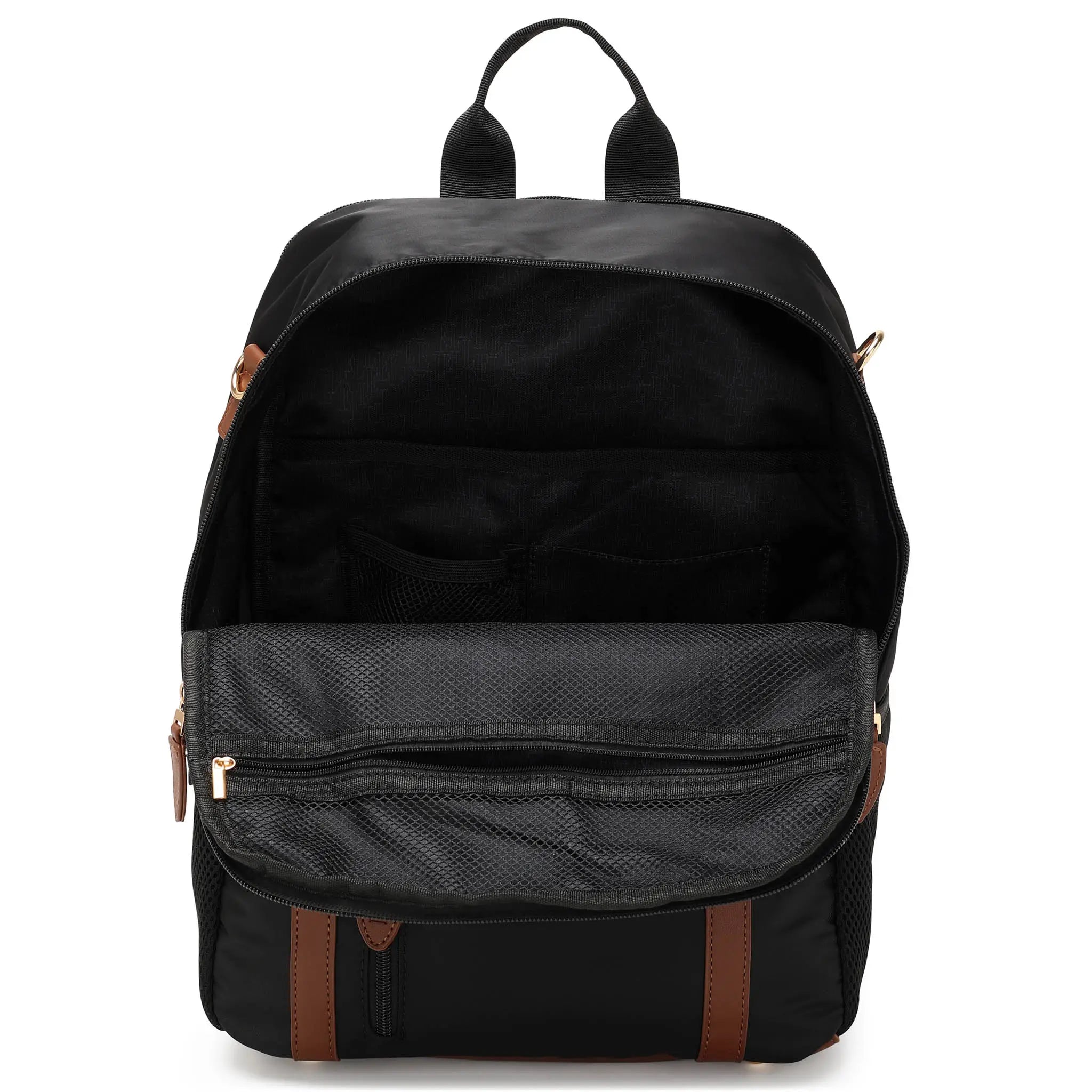 Luxe Journey 18L Twill and Vegan Leather Backpack