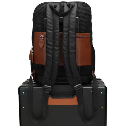 Luxe Journey 18L Twill and Vegan Leather Backpack