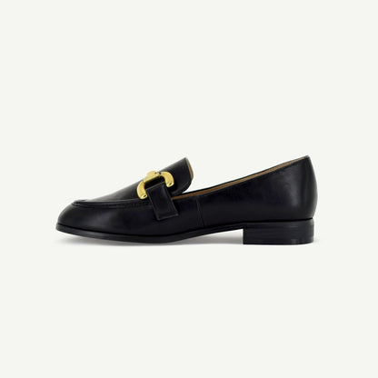Georgina: Classic Loafer - Black