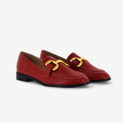 Georgina: Classic Loafer - Cardinal