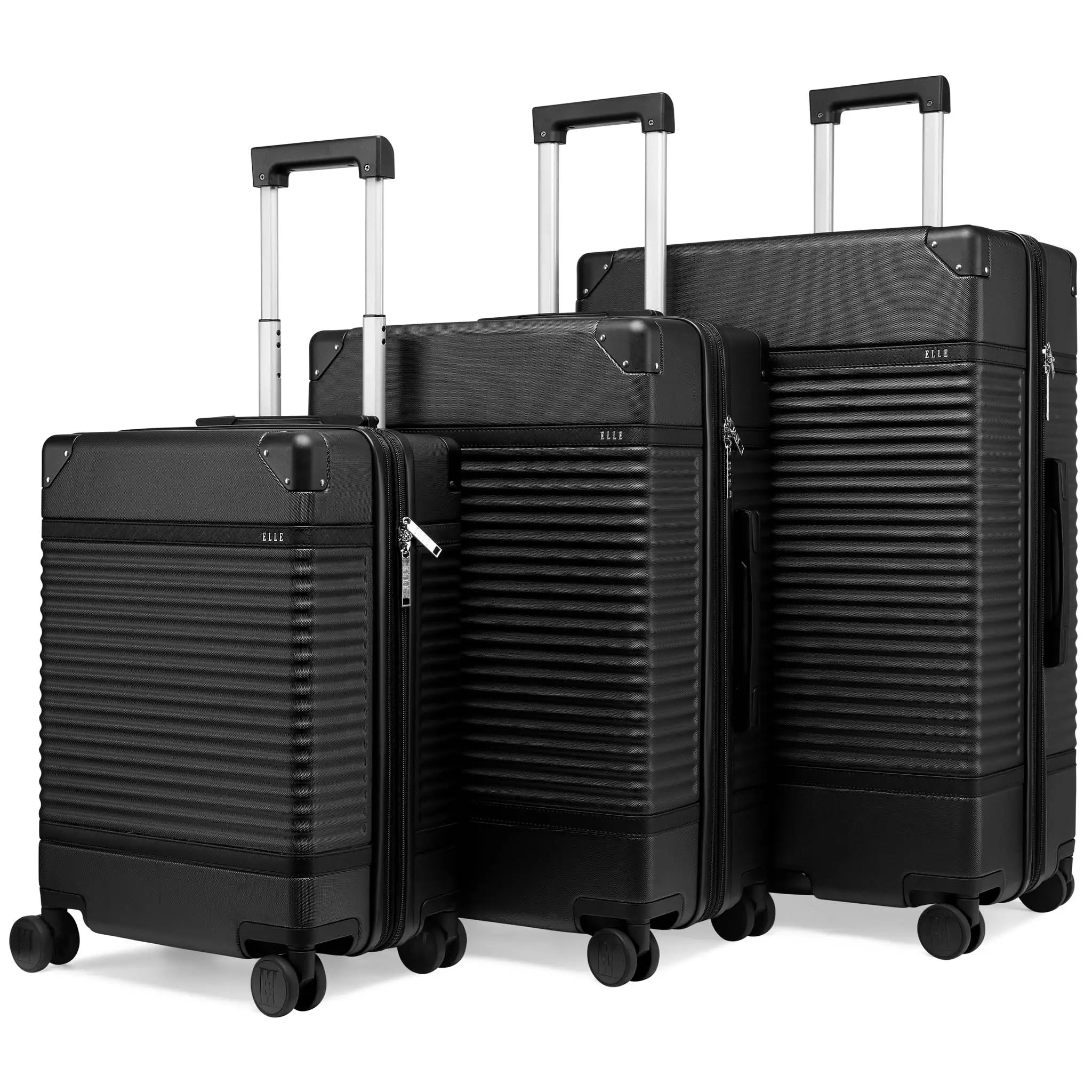 Belleville 3 Piece Expandable Retro Luggage Set