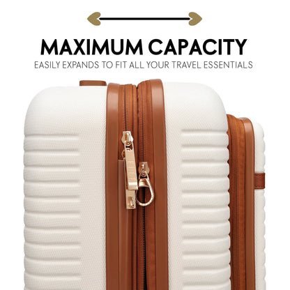 Leisure Escape Expandable 3 Piece Luggage Set