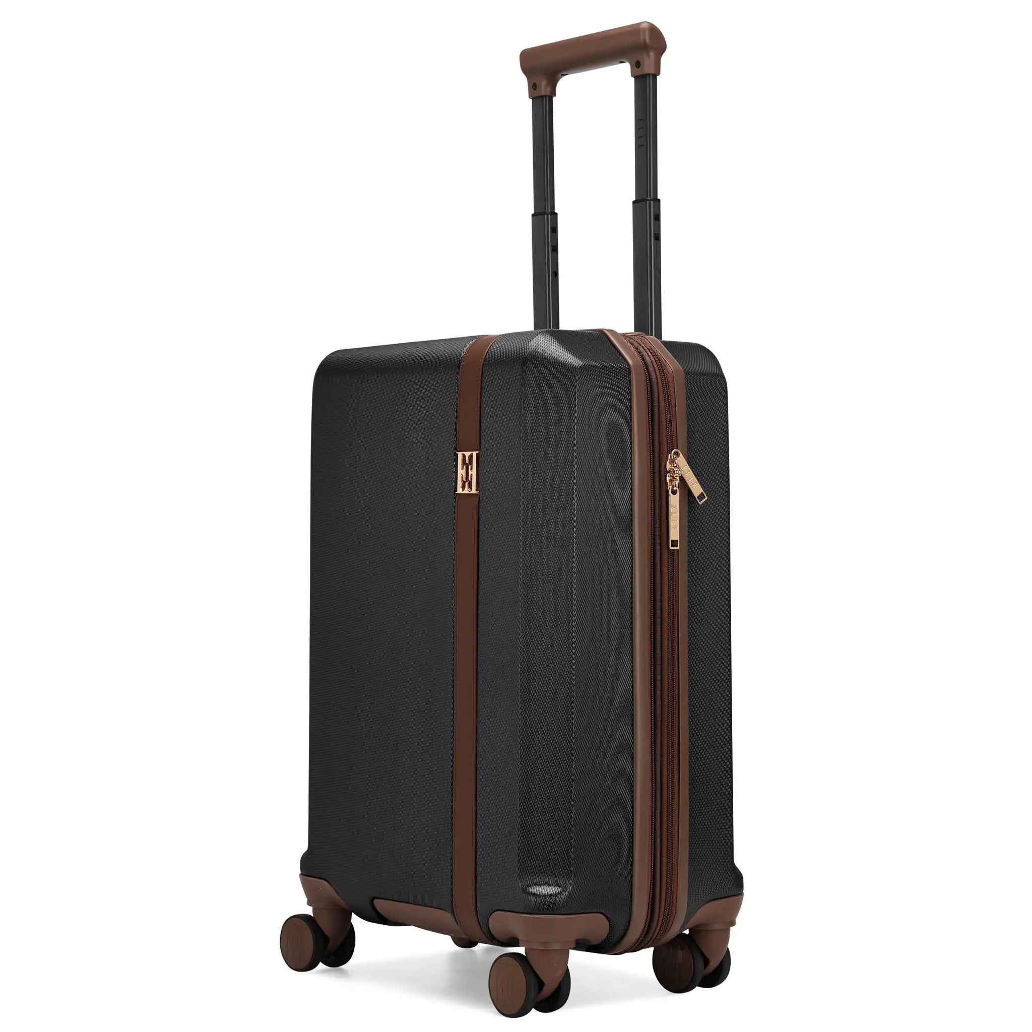 Luxe Journey Expandable Retro Spinner Carry-on Suitcase