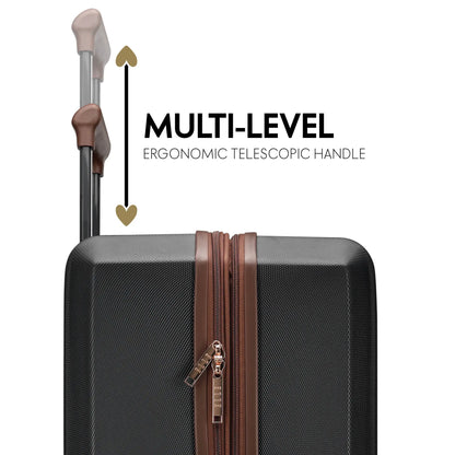 Luxe Journey Expandable Retro Spinner Carry-on Suitcase