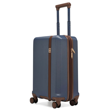 Luxe Journey Expandable Retro Spinner Carry-on Suitcase