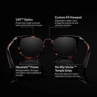 The Echo Sunglasses - Brown Horn