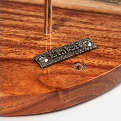 One of a Kind Blue Pearl Epoxy Resin Live-Edge Wood Hook and Ring Toss Game