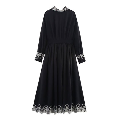 Elegant Embroidered Dress, Central Park | Women - BYMANYC ® New York
