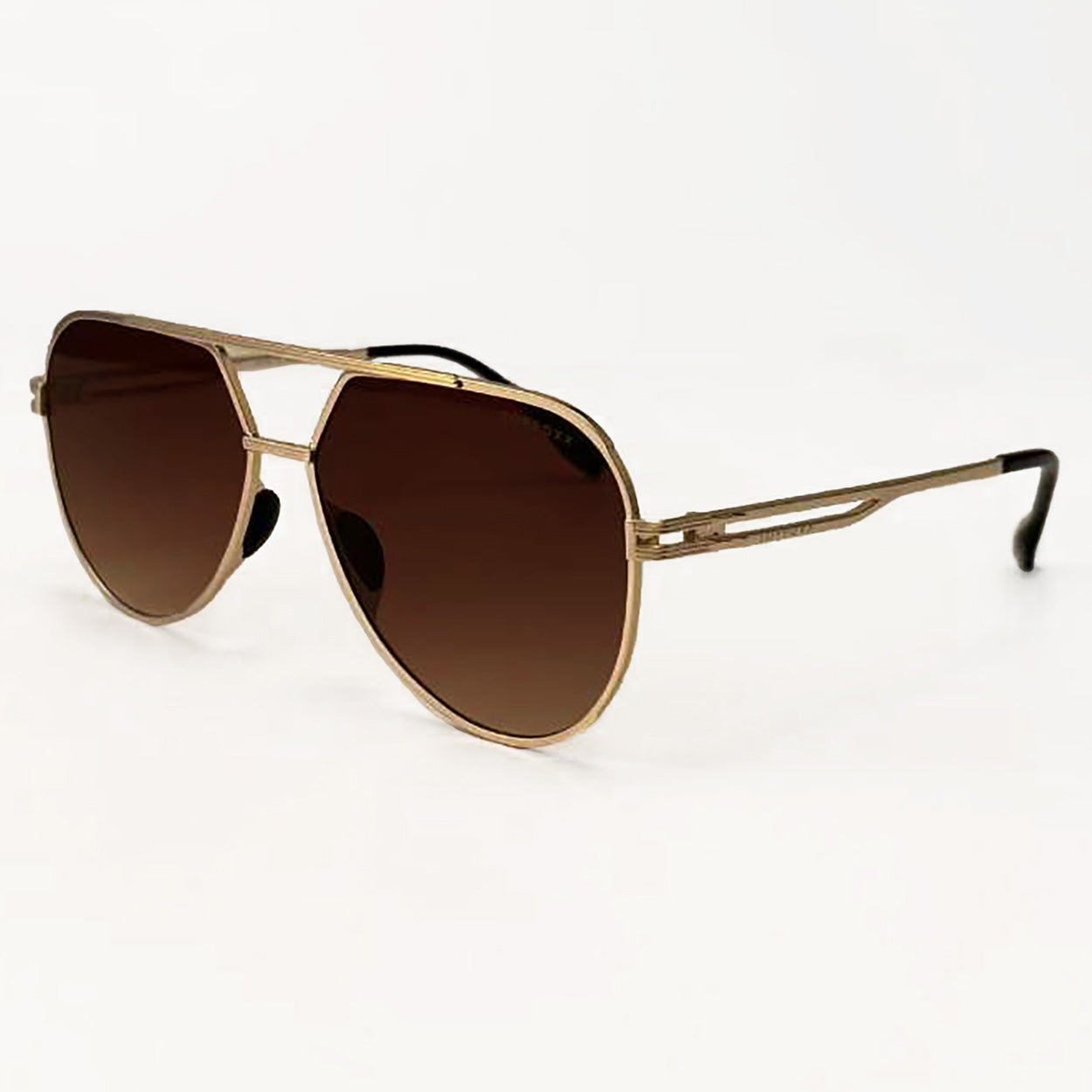 Untangled X Emily - Tangle Free - Brown Aviator Sunglasses