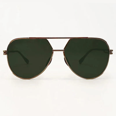 Untangled x Emily - Tangle Free - Olive Aviator Sunglasses