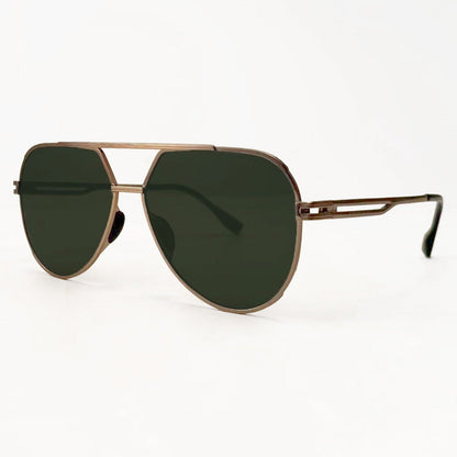 Untangled x Emily - Tangle Free - Olive Aviator Sunglasses