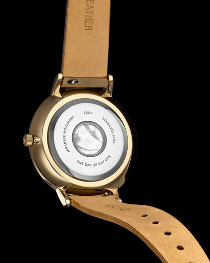 Eros Mesh Petite Women's Watch - Gold + Satin