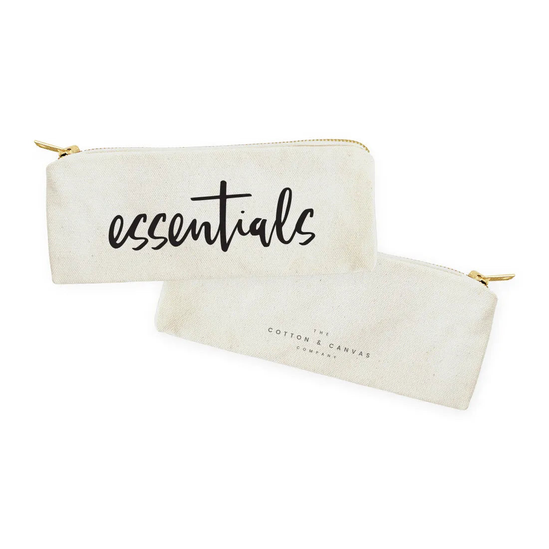 Essentials Cotton Canvas Pencil Case and Travel Pouch