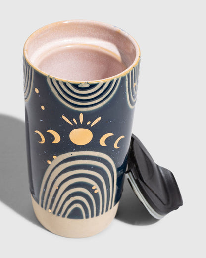 10 oz. Insulated Stoneware Travel Mug