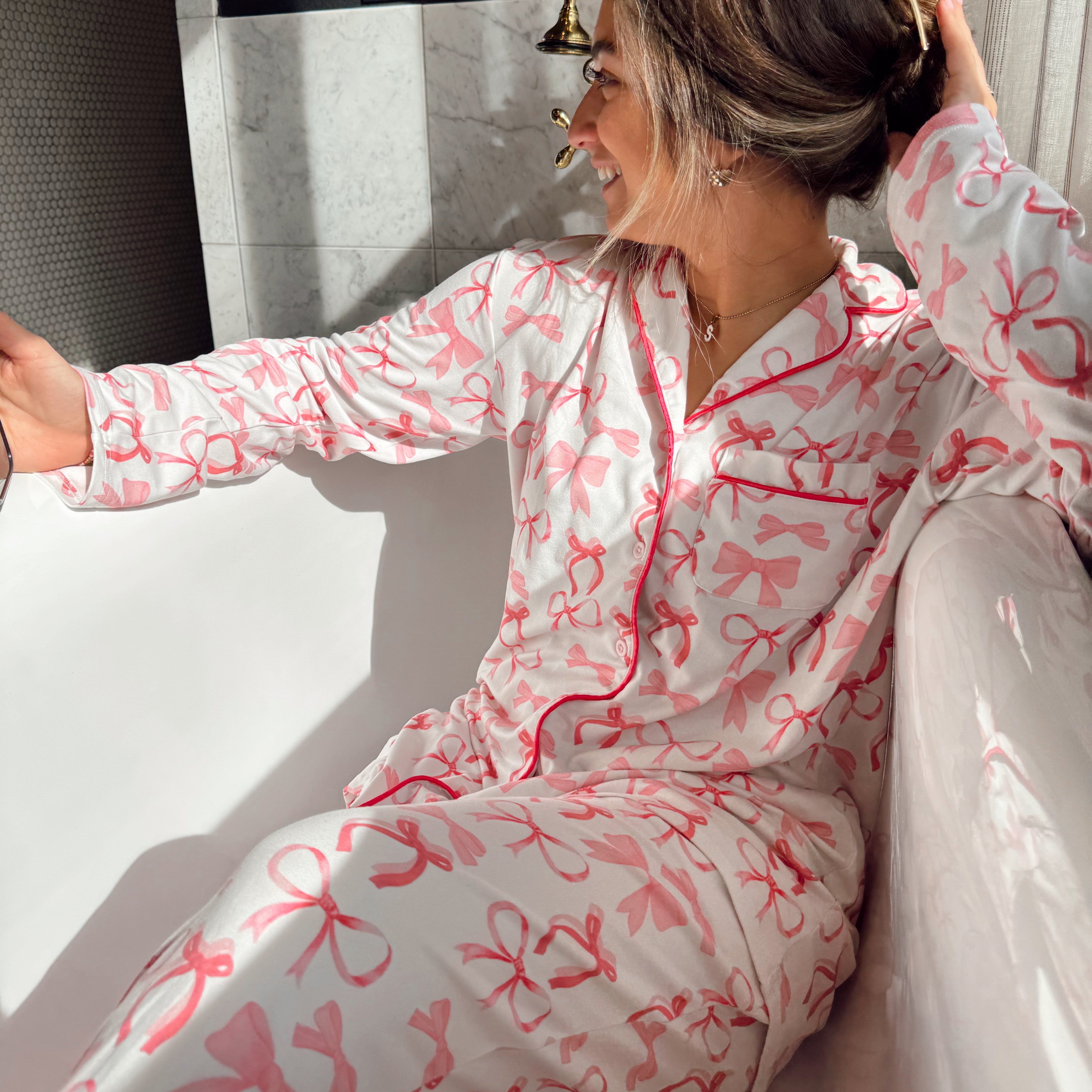 Bows Pajama Set