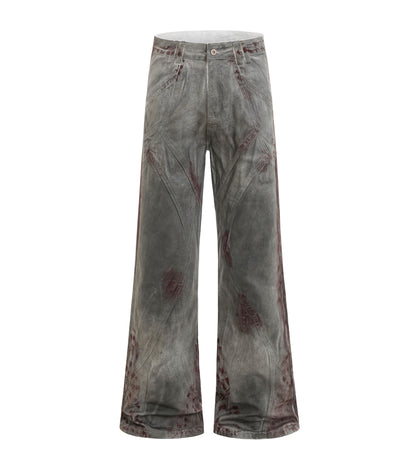 BLOODSTAIN FLARE DENIM
