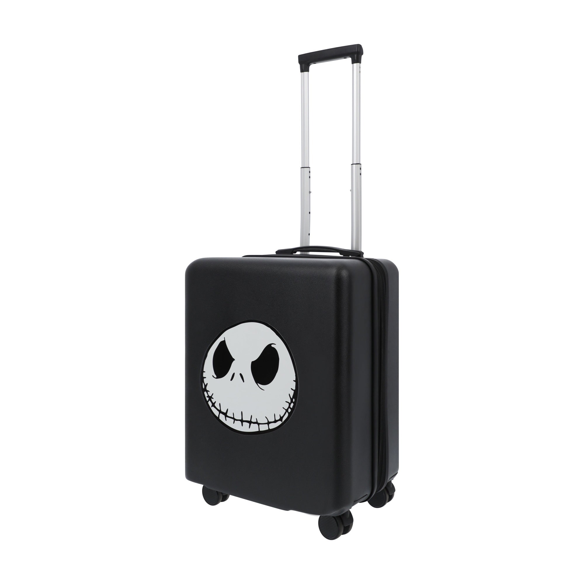 Jack Skellington Face 22.5" Black Carry-On Suitcase Luggage