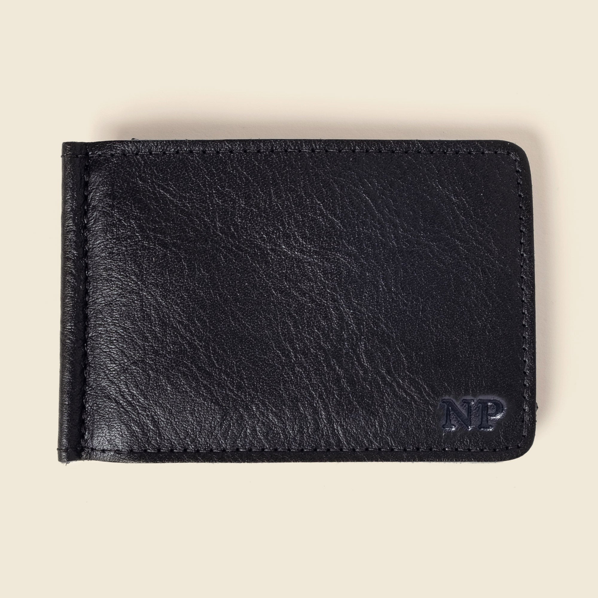 Bifold Money Clip Wallet - Black