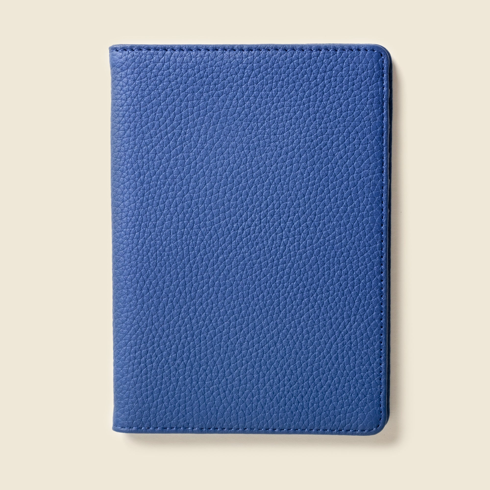 Leather Passport Wallet with RFID Shield - Cobalt