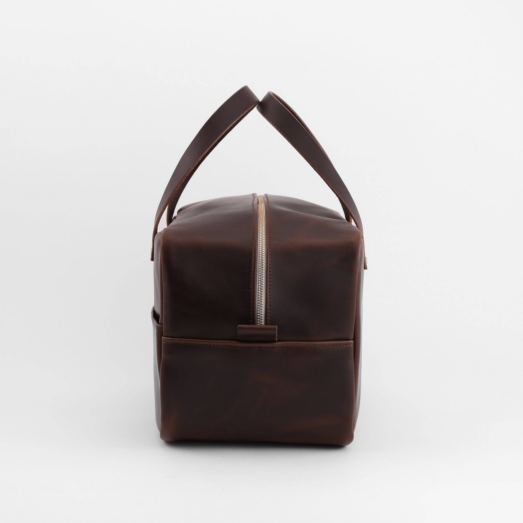 Durable Leather Crash Bag for Travel