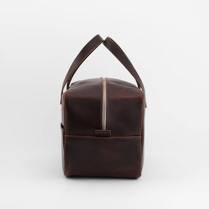 Durable Leather Crash Bag for Travel