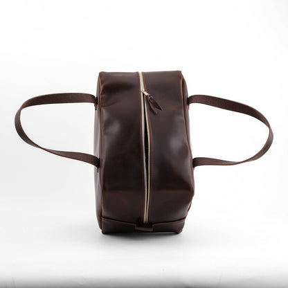 Durable Leather Crash Bag for Travel