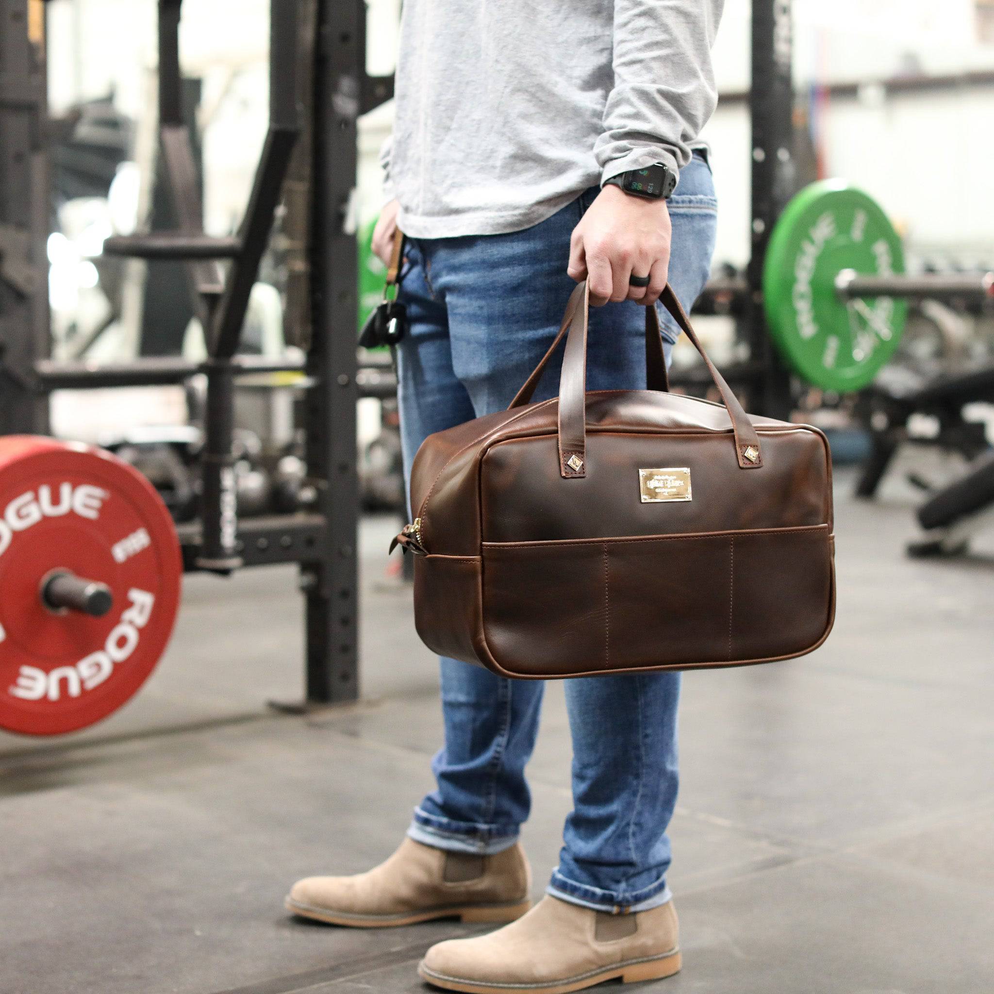 Durable Leather Crash Bag for Travel
