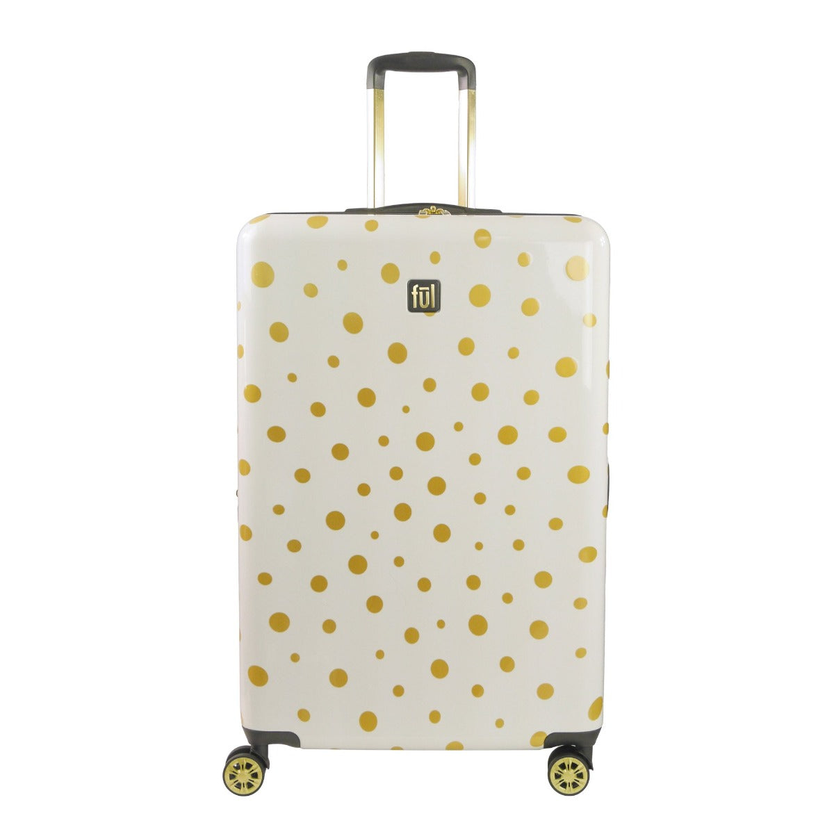 Ful Impulse Mixed Dots Hardside Spinner 31" Luggage, White