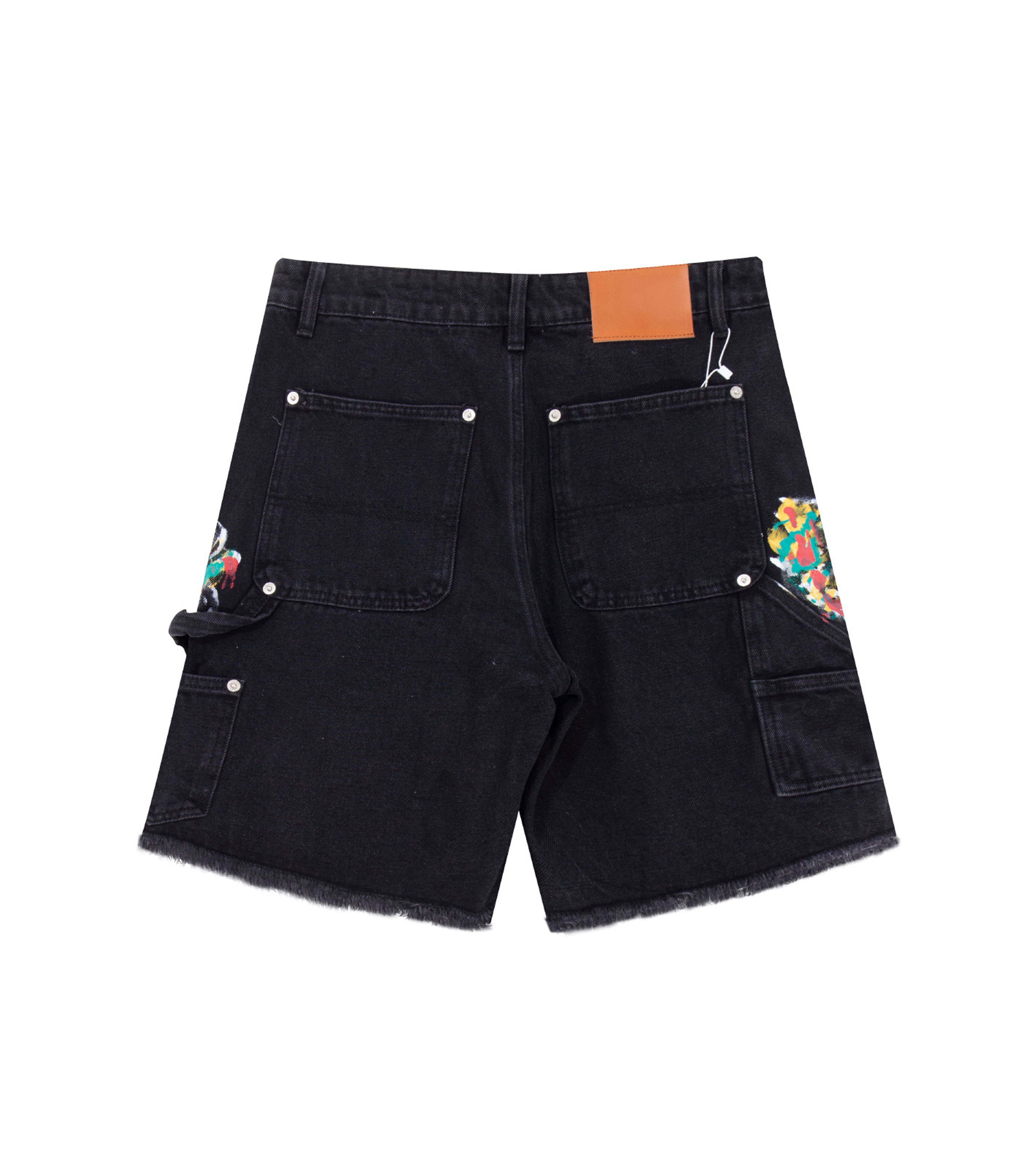 NOIR SPLIT PAINTERS SHORTS
