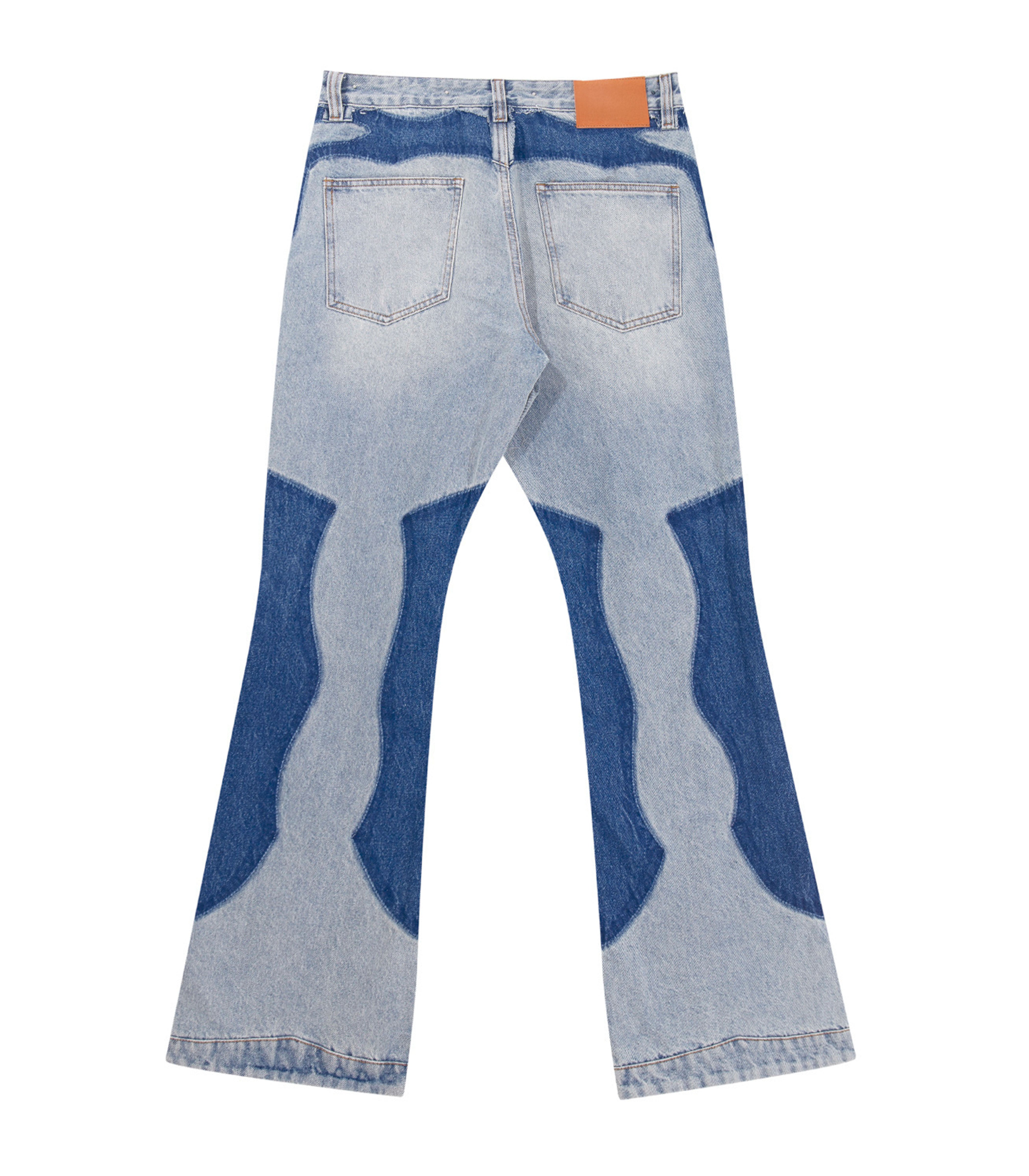 AZUL SPLIT PATCHWORK DENIM