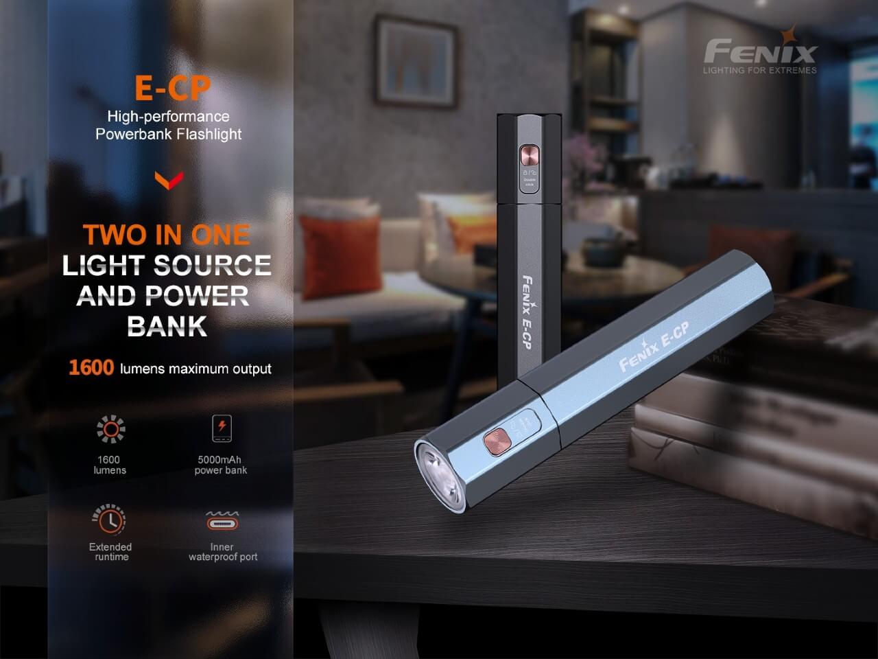 Fenix E-CP 1600-lumen LED Flashlight/Powerbank