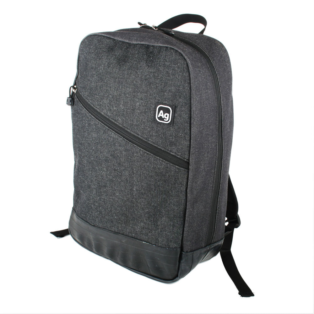 Alchemy Goods- Fremont Salvaged Charcoal Denim Backpack