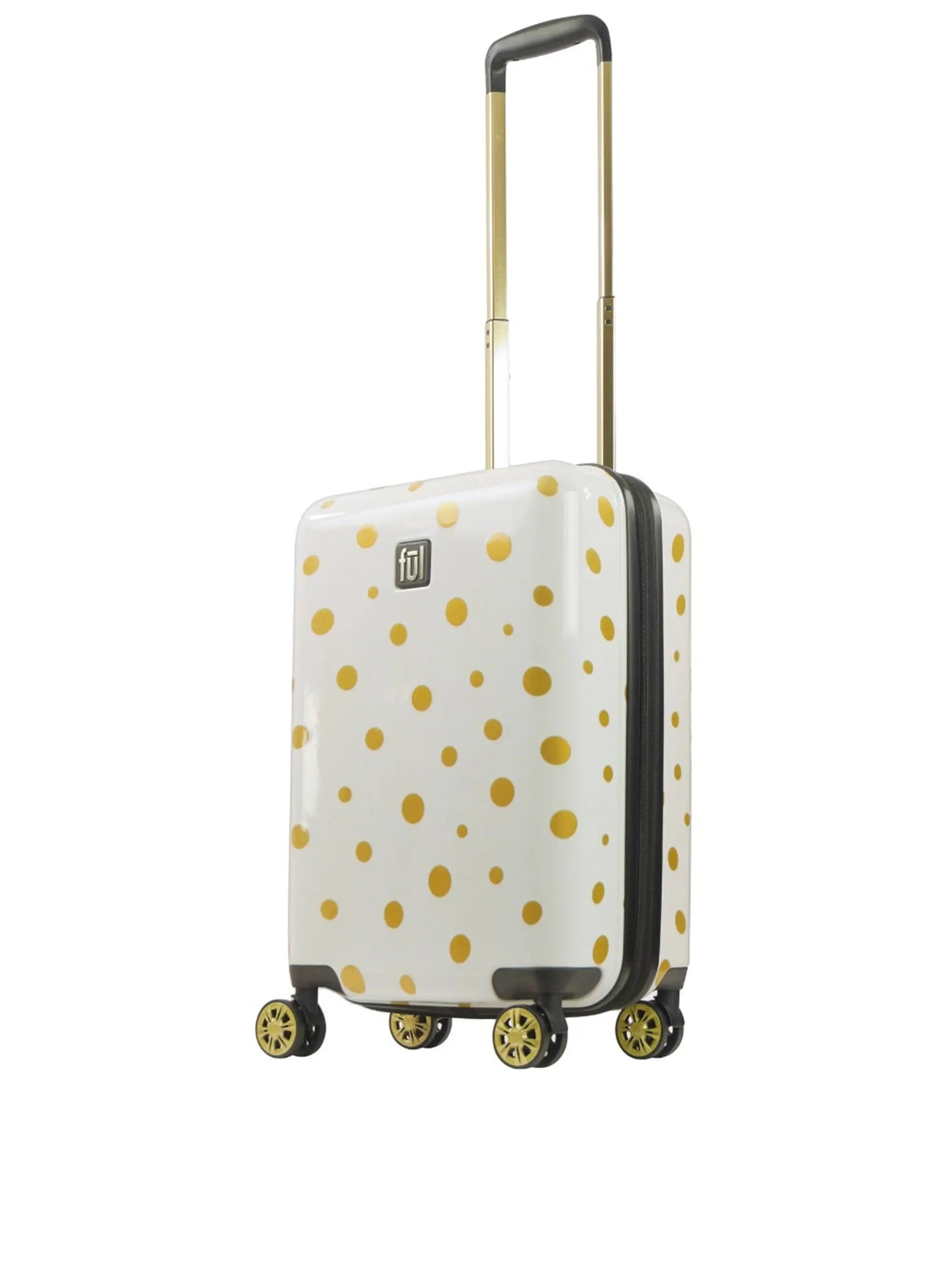 Ful Impulse Mixed Dots Hardside Spinner 22" Luggage, White