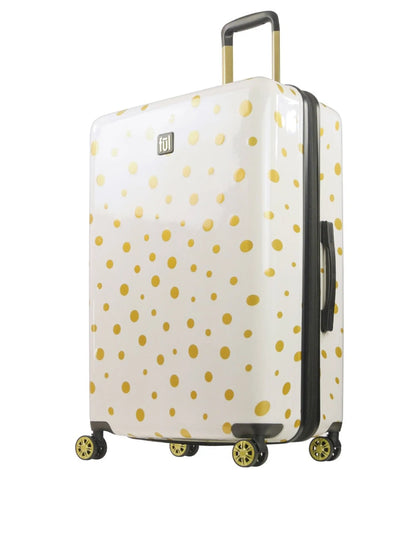 Ful Impulse Mixed Dots Hardside Spinner 31" Luggage, White