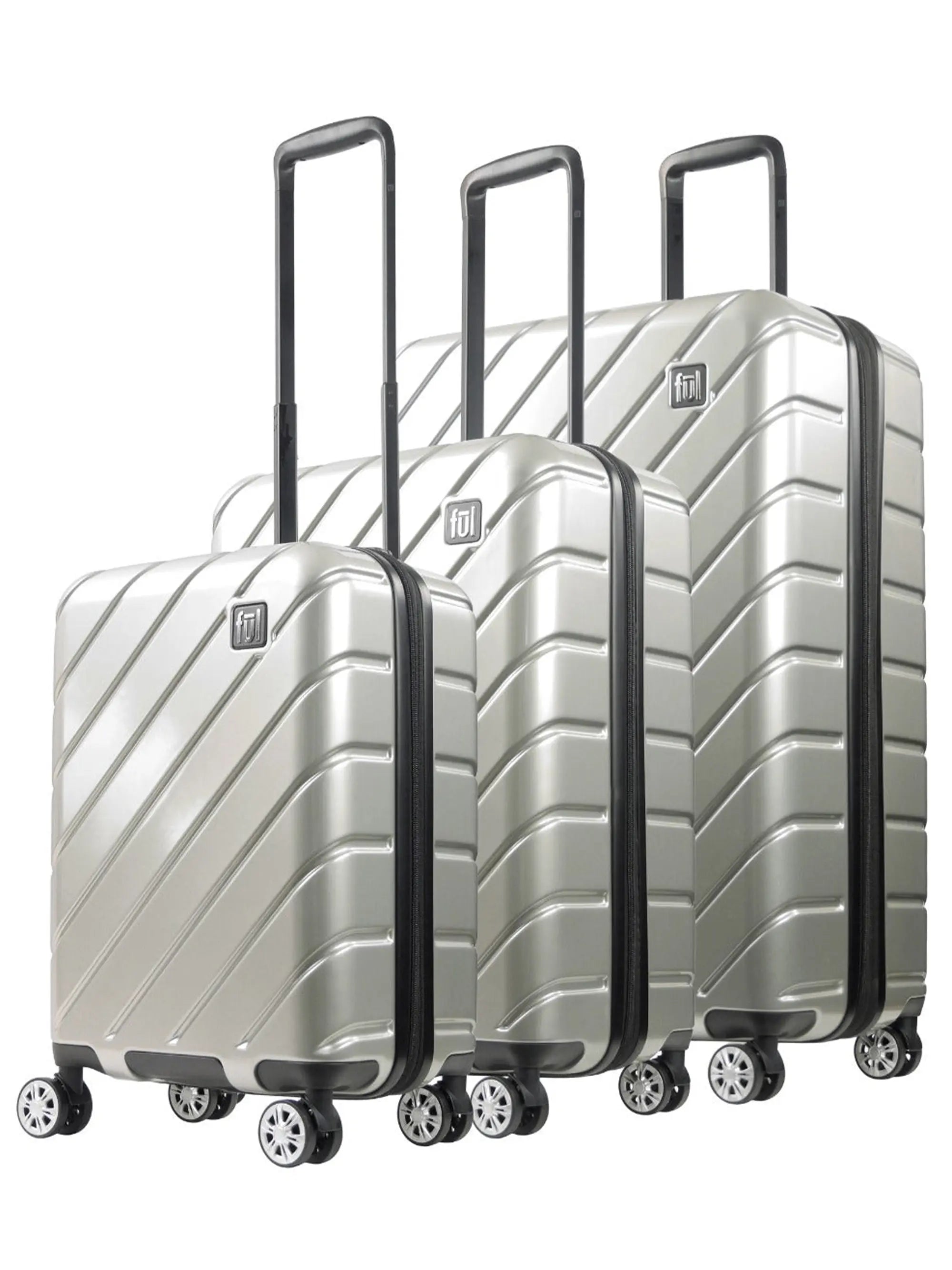 Ful Velocity Expandable Hardside Spinner 3 pcs set, Silver