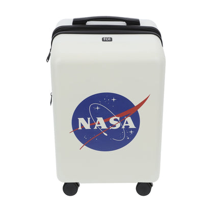 NASA 22.5" White Carry-On Suitcase Luggage