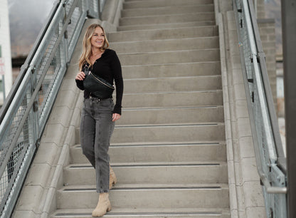 Haleiwa Woven Leather Sling Bag