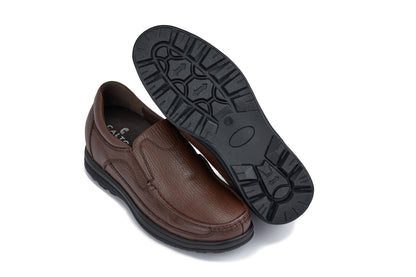 G1827 - 3 Inches Taller (Brown) - Lightweight Men's Sneakers