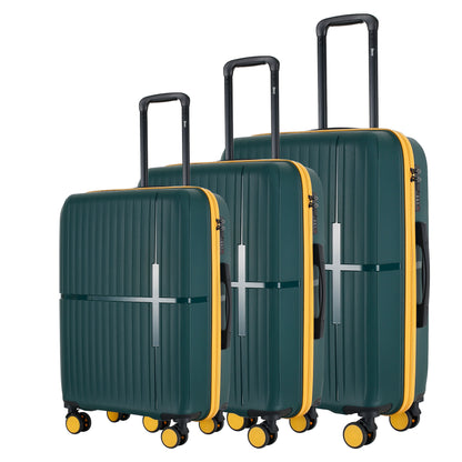 GALA 3-Piece Luggage Set – Polycarbonate Hardshell, Lightweight, 360° Dual Spinning Wheels, Combo Lock - 20", 24", 28"