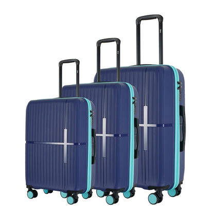 GALA 3 Piece Polycarbonate Luggage Set with TSA Lock - Navy Teal