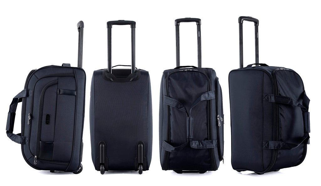 Gavin Soft shell Lightweight Duffel Rolling Bag 4 Piece Set