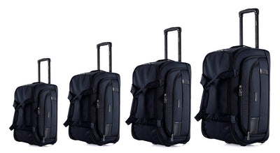 Gavin Soft shell Lightweight Duffel Rolling Bag 4 Piece Set