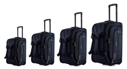 Gavin Soft shell Lightweight Duffel Rolling Bag 4 Piece Set