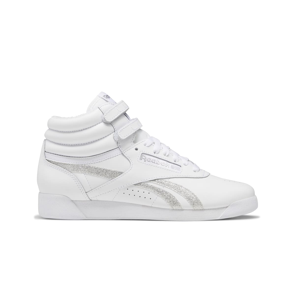 REEBOK GX2232 F/S HI Women's (Medium) White/Silver Leather Lifestyle Shoes