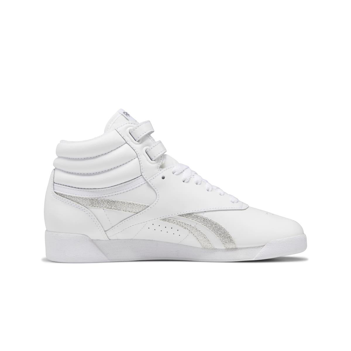 REEBOK GX2232 F/S HI Women's (Medium) White/Silver Leather Lifestyle Shoes