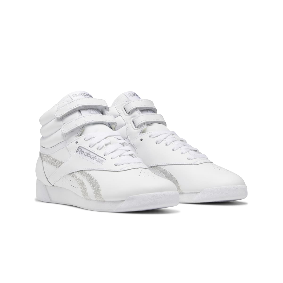 REEBOK GX2232 F/S HI Women's (Medium) White/Silver Leather Lifestyle Shoes