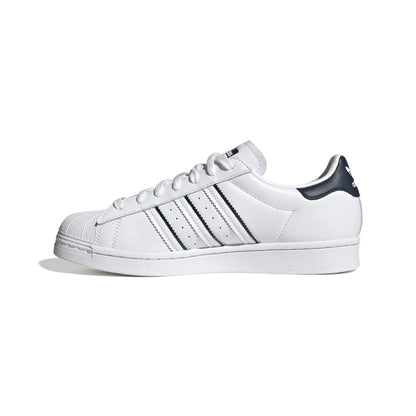 ADIDAS GY2559 SUPERSTAR MN'S (Medium) White/White/Maroon Leather Lifestyle Shoes