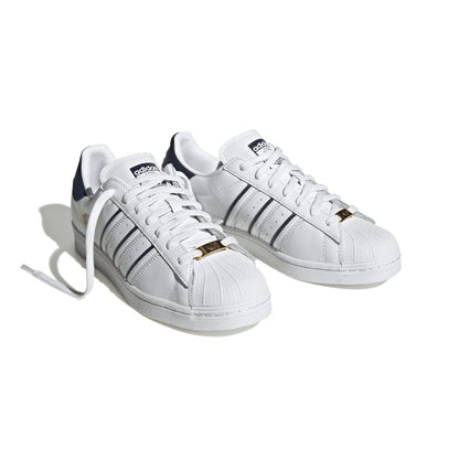 ADIDAS GY2559 SUPERSTAR MN'S (Medium) White/White/Maroon Leather Lifestyle Shoes