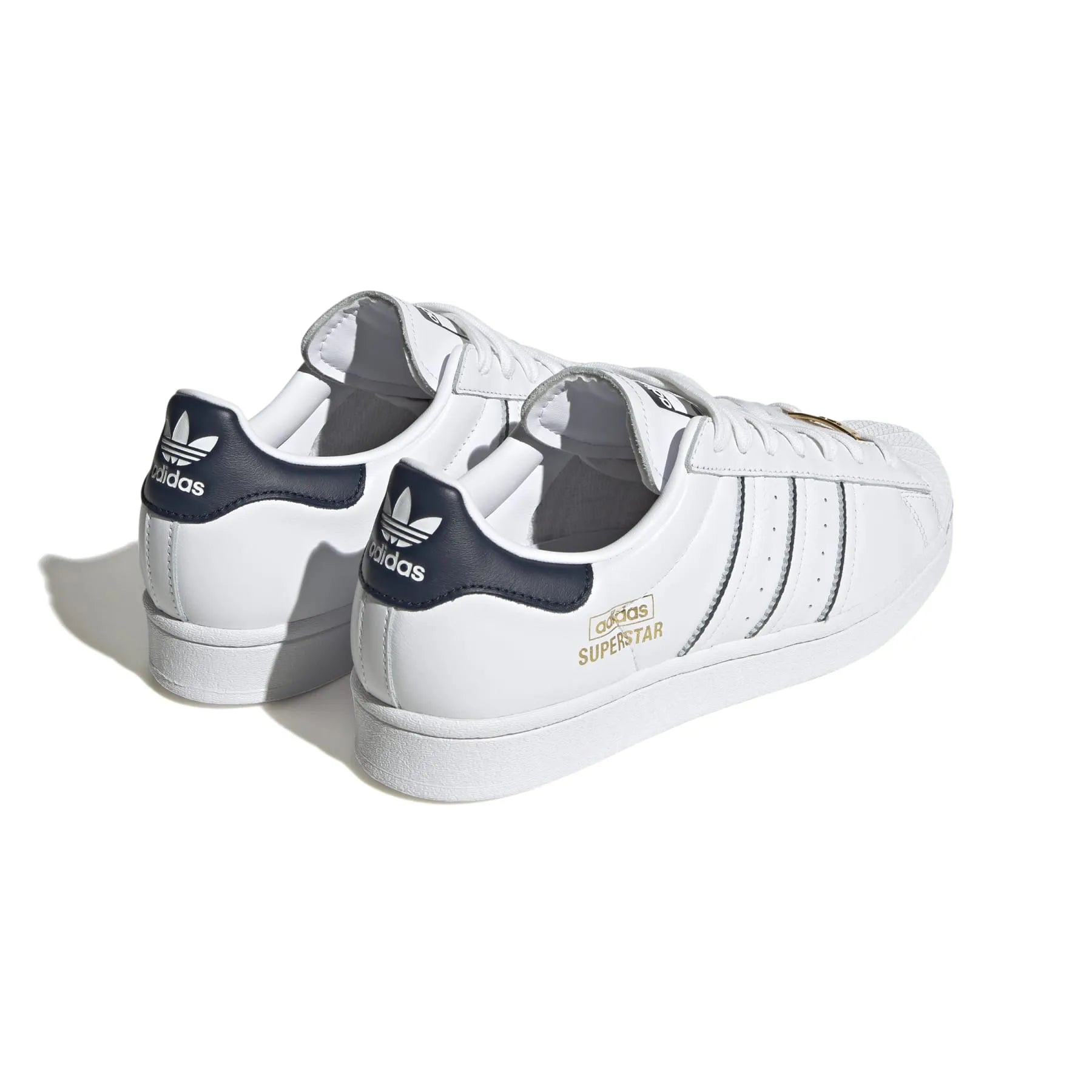 ADIDAS GY2559 SUPERSTAR MN'S (Medium) White/White/Maroon Leather Lifestyle Shoes